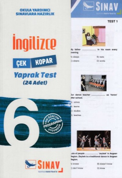 Sınav 6. Sınıf İngilizce Çek Kopar Yaprak Test (Yeni)