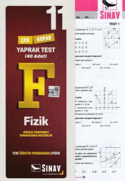 Sınav 11. Sınıf Fizik Çek Kopar Yaprak Test (Yeni)