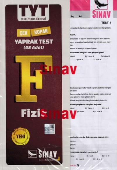 Sınav TYT Fizik Yaprak Test (Yeni)