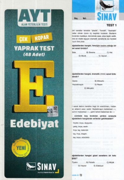 Sınav AYT Edebiyat Yaprak Test (Yeni)