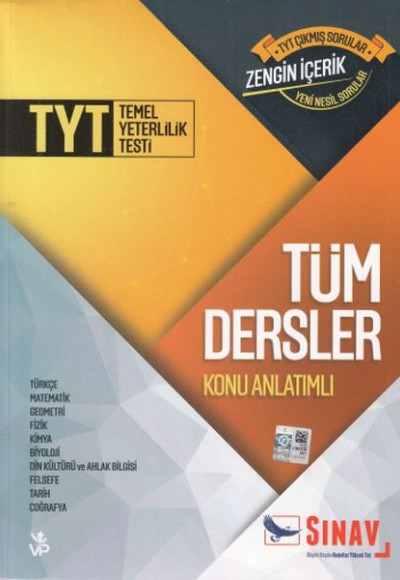 Sınav TYT Tüm Dersler Konu Anlatımlı (Yeni)