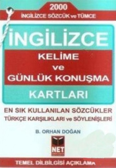 İngilizce Kelime ve  Günlük Konuşma Kartları