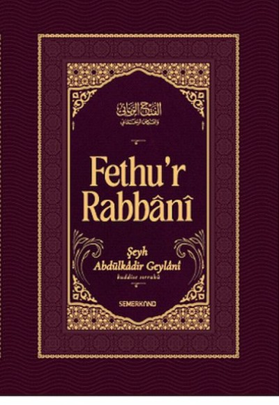 Fethur Rabbani-Abdülkadir Geylani