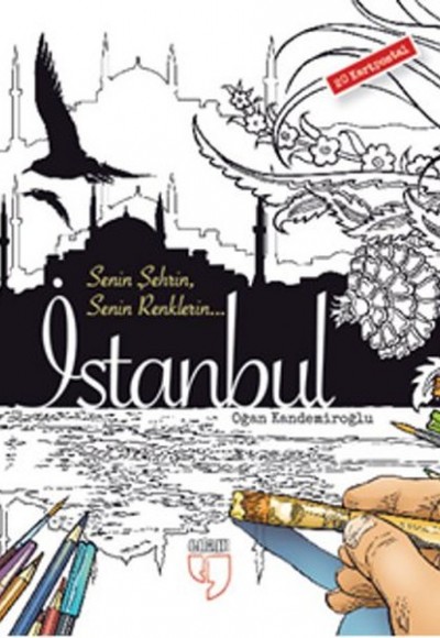 İstanbul Kartpostal Boyama (20 Adet Kartpostal)