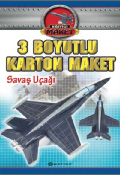 3 Boyutlu Karton Maket - Savaş Uçağı