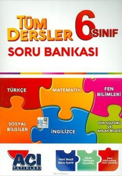 Açı Yayınları 6. Sınıf Tüm Dersler Soru Bankası