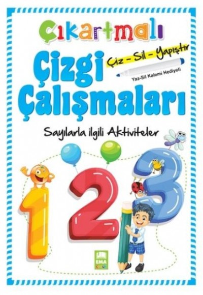 Çıkartmalı Çizgi Çalışmaları-Sayılarla ilgili Aktiviteler