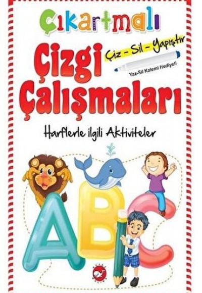 Çıkartmalı Çizgi Çalışmaları - Harflerle İlgili Aktiviteler