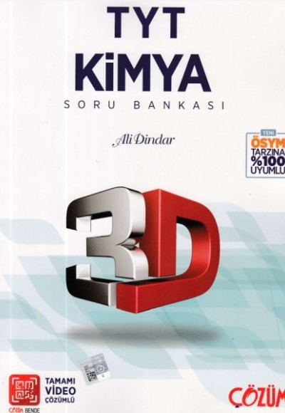 3D TYT Kimya Tamamı Video Çözümlü Soru Bankası (Yeni)