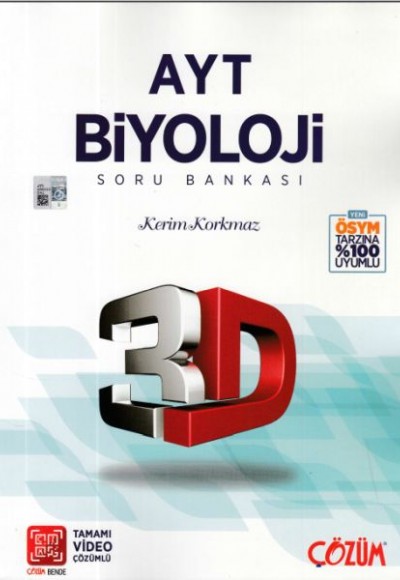 3D AYT Biyoloji Soru Bankası (Yeni)