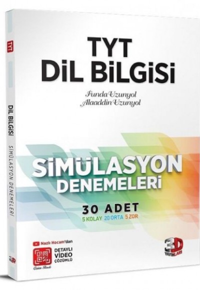 3D TYT Dil Bilgisi Simülasyon 30 Adet Denemeleri Çözüm