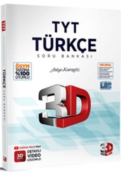 3D Yayınları  TYT Türkçe Tamamı Video Çözümlü Soru Bankası