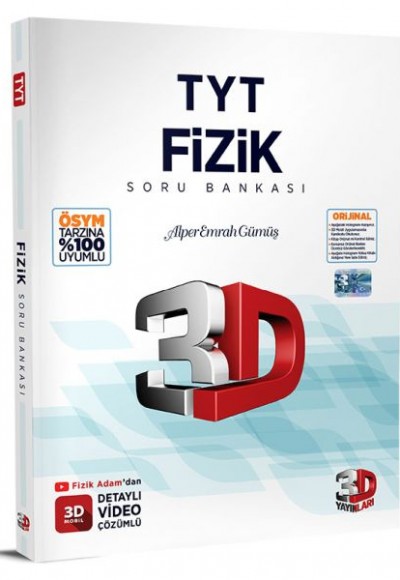 3D 2023 TYT Fizik Tamamı Video Çözümlü Soru Bankası