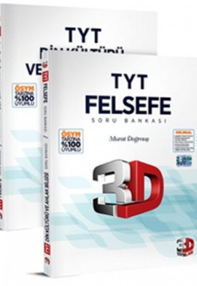 3D Yayınları TYT Felsefe ve Din Kültürü ve Ahlak Bilgisi Soru Bankası