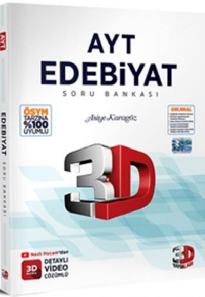 3D Yayınları  AYT Edebiyat Soru Bankası