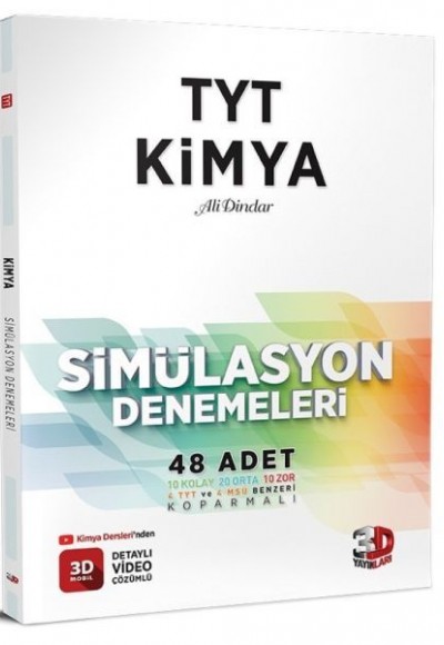 3D Yayınları TYT Kimya 48 Simülasyon Denemesi