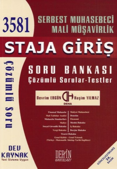 SMMM Staja Giriş Soru Bankası