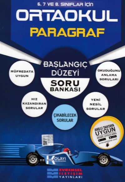 Evrensel 8. Sınıf LGS Başlangıç Düzeyi K Serisi Paragraf Soru Bankası (Yeni)