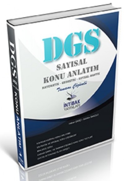 İntibak 2021 DGS Sayısal Konu Anlatım Tamamı Çözümlü