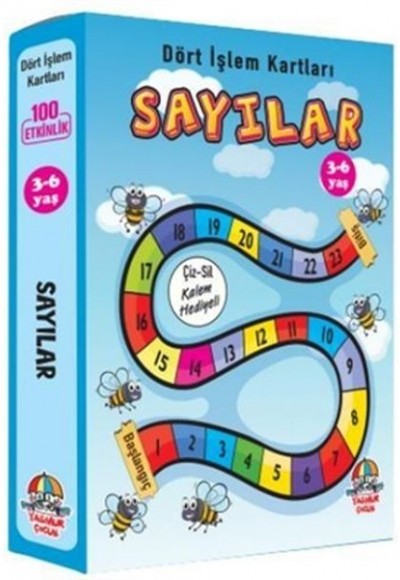 Sayılar - Dört İşlem Kartları 3-6 Yaş - Cep Boy