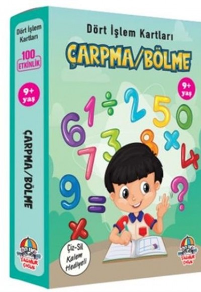 Çarpma Bölme - Dört İşlem Kartları 9+ Yaş - Cep Boy