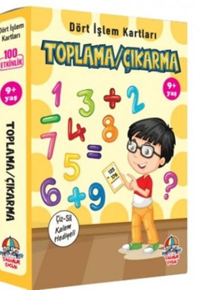 Toplama Çıkarma - Dört İşlem Kartları 9+ Yaş - Cep Boy