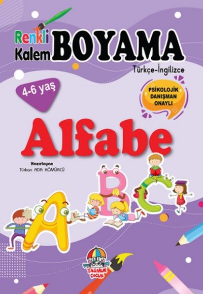 Renkli Kalem Boyama - Alfabe