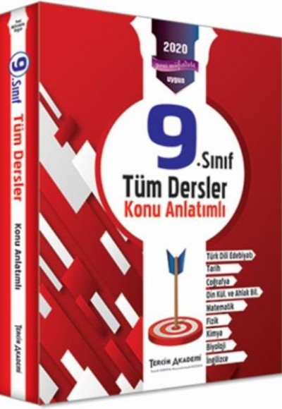 Tercih Akademi 9. Sınıf Tüm Dersler Konu Anlatımlı (Yeni)