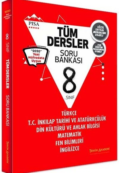 Tercih Akademi Yayınları 8. Sınıf Tüm Dersler Soru Bankası (Yeni)