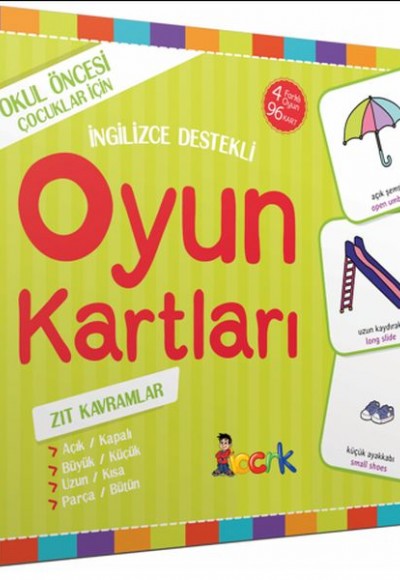 İngilizce Destekli Oyun Kartları - Zıt Kavramlar