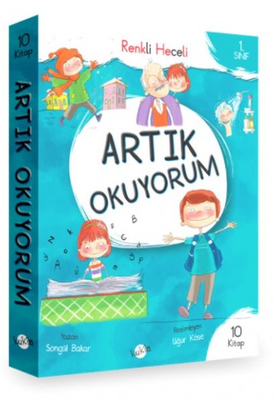 1.Sınıf Artık Okuyorum - Renkli Heceli 10 Kitap