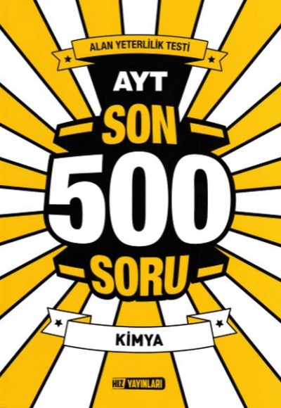 Hız AYT Son 500 Soru Kimya (Yeni)