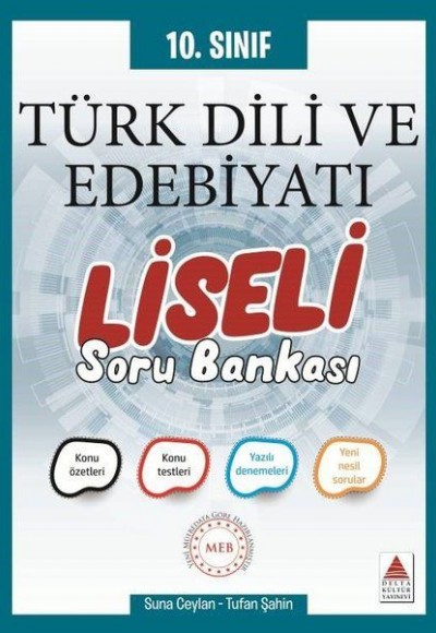 Delta 10. Sınıf Türk Dili ve Edebiyatı Liseli Soru Bankası (Yeni)