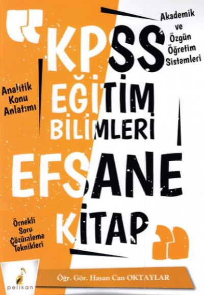 Pelikan KPSS Eğitim Bilimleri Efsane Tek Kitap Konu Anlatımlı (Yeni)