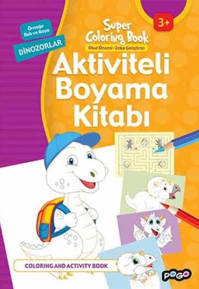 Aktiviteli Boyama Kitabı Dinozorlar