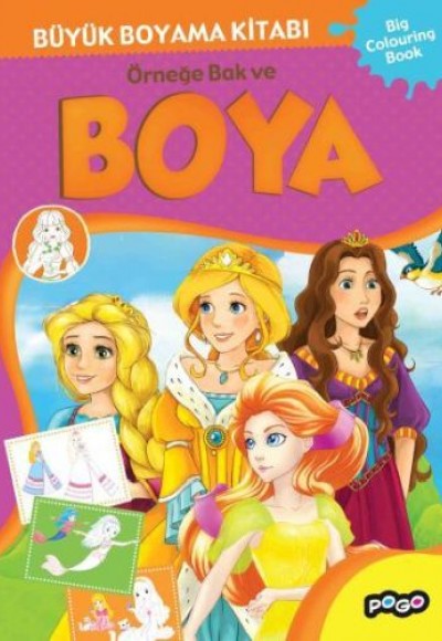 Büyük Boyama Kitabı 1 - Örneğe Bak ve Boya