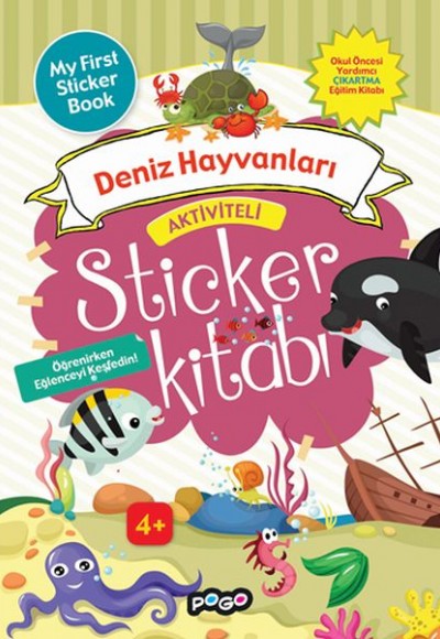 Aktiviteli Sticker Deniz Hayvanları