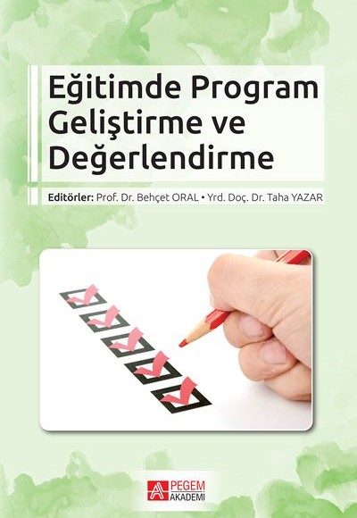 Eğitimde Program Geliştirme ve Değerlendirme