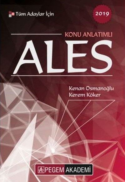 Pegem 2019 ALES Tüm Adaylar İçin Konu Anlatımlı (Yeni)