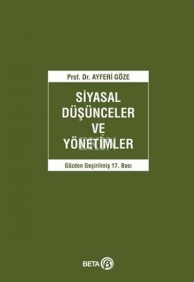 Siyasal Düşünceler ve Yönetimler