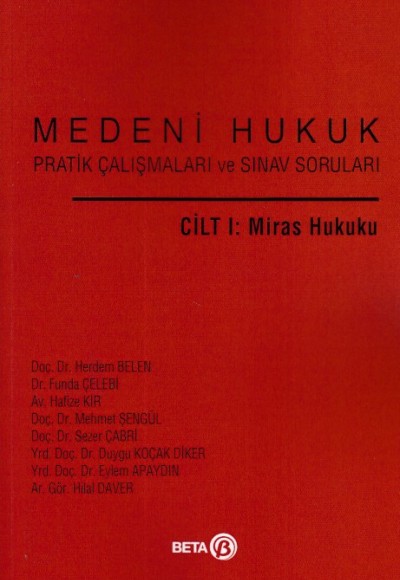 Cilt: 1 Miras Hukuku