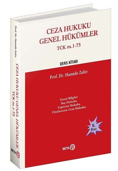 Ceza Hukuku Genel Hükümler TCK m.1-75 Ders Kitabı