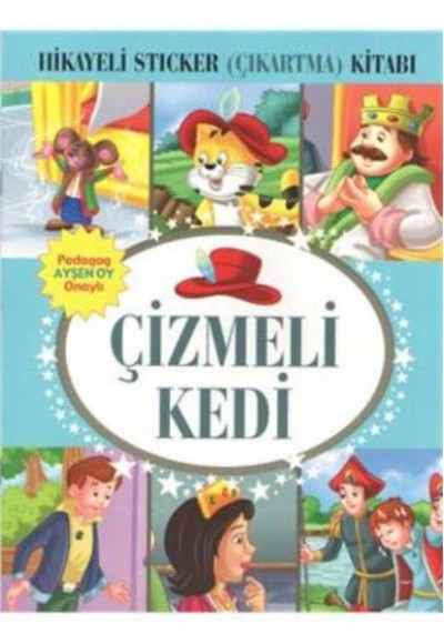 Çizmeli Kedi Hikayeli Sticker Çıkartma Kitabı