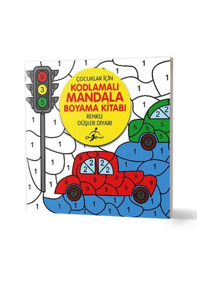 Renkli Düşler Diyarı - Çocuklar İçin Kodlamalı Mandala Boyama Kitabı