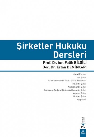 Şirketler Hukuku Dersleri