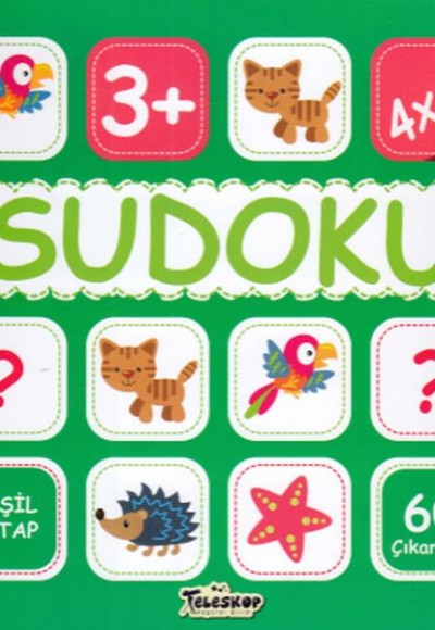 Sudoku 4X4 Yeşil Kitap