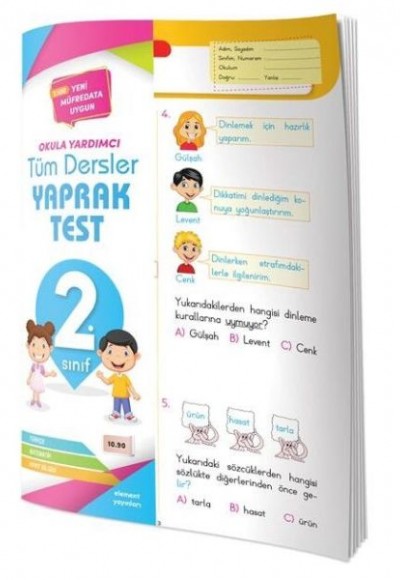 Element 2. Sınıf Tüm Dersler Yaprak Test