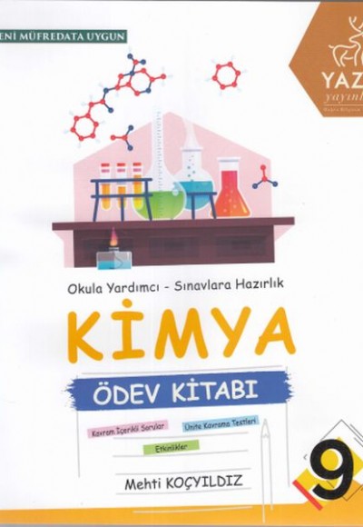 Yazıt 9. Sınıf Kimya Ödev Kitabı (Yeni)