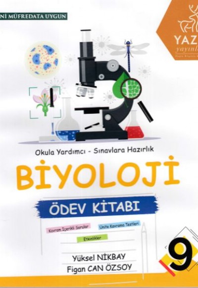 Yazıt 9. Sınıf Biyoloji Ödev Kitabı