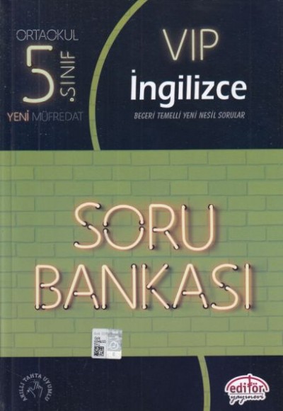 Editör 5. Sınıf VIP İngilizce Soru Bankası (Yeni)